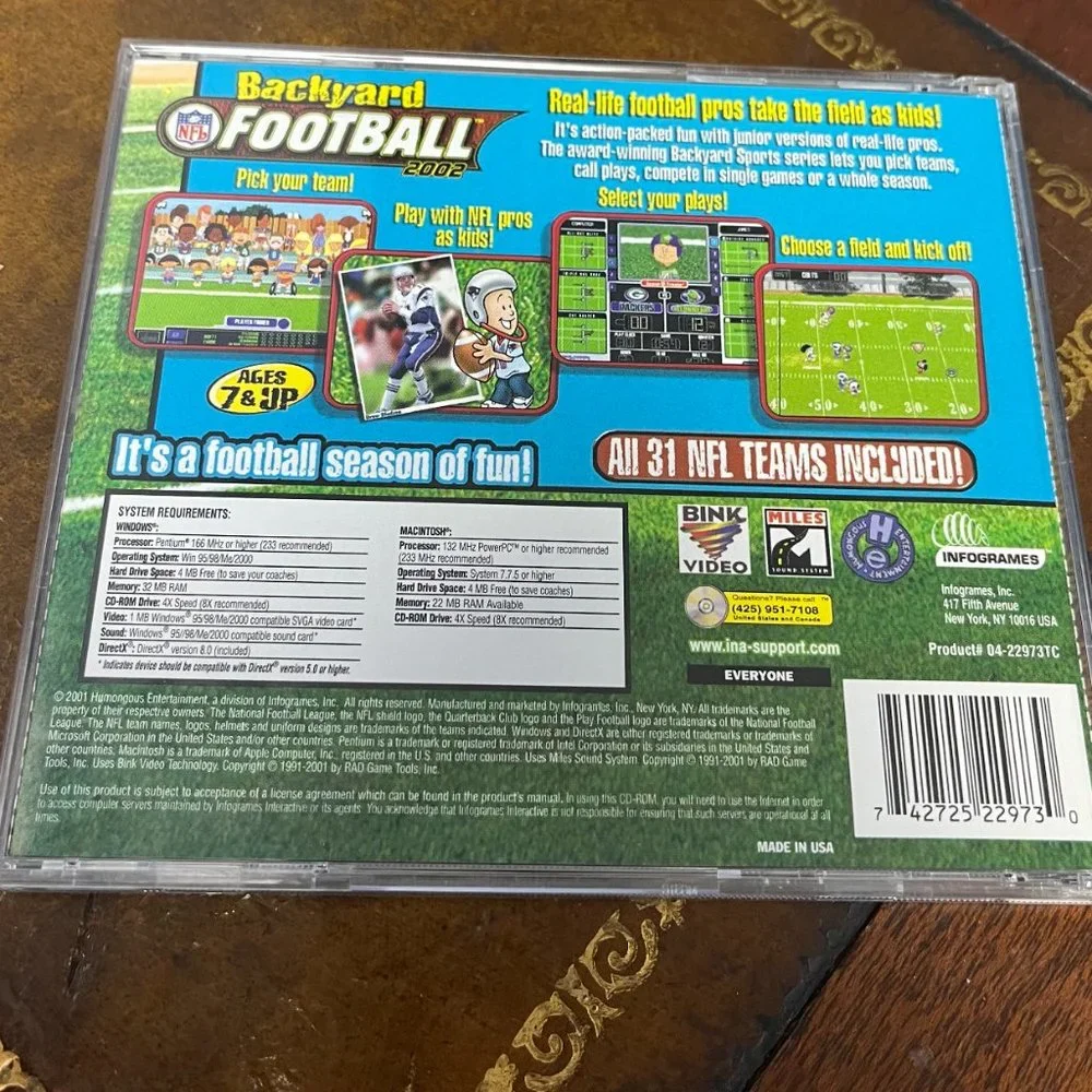 Backyard Football 2002 for PC